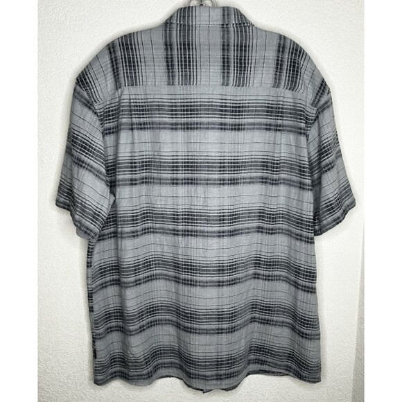 Kuhl Shirt Mens Skorpio 2XL Gray Plaid Camp Hiking Linen Blend Lightweight XXL - Picture 3 of 13